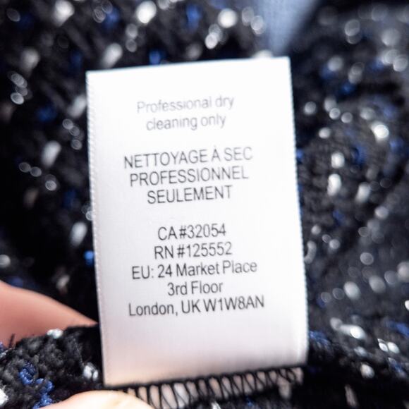 Dolan Women’s Tweed Jacket Old Money Office Siren Quiet Luxury Tailored Fit S - Picture 10 of 11